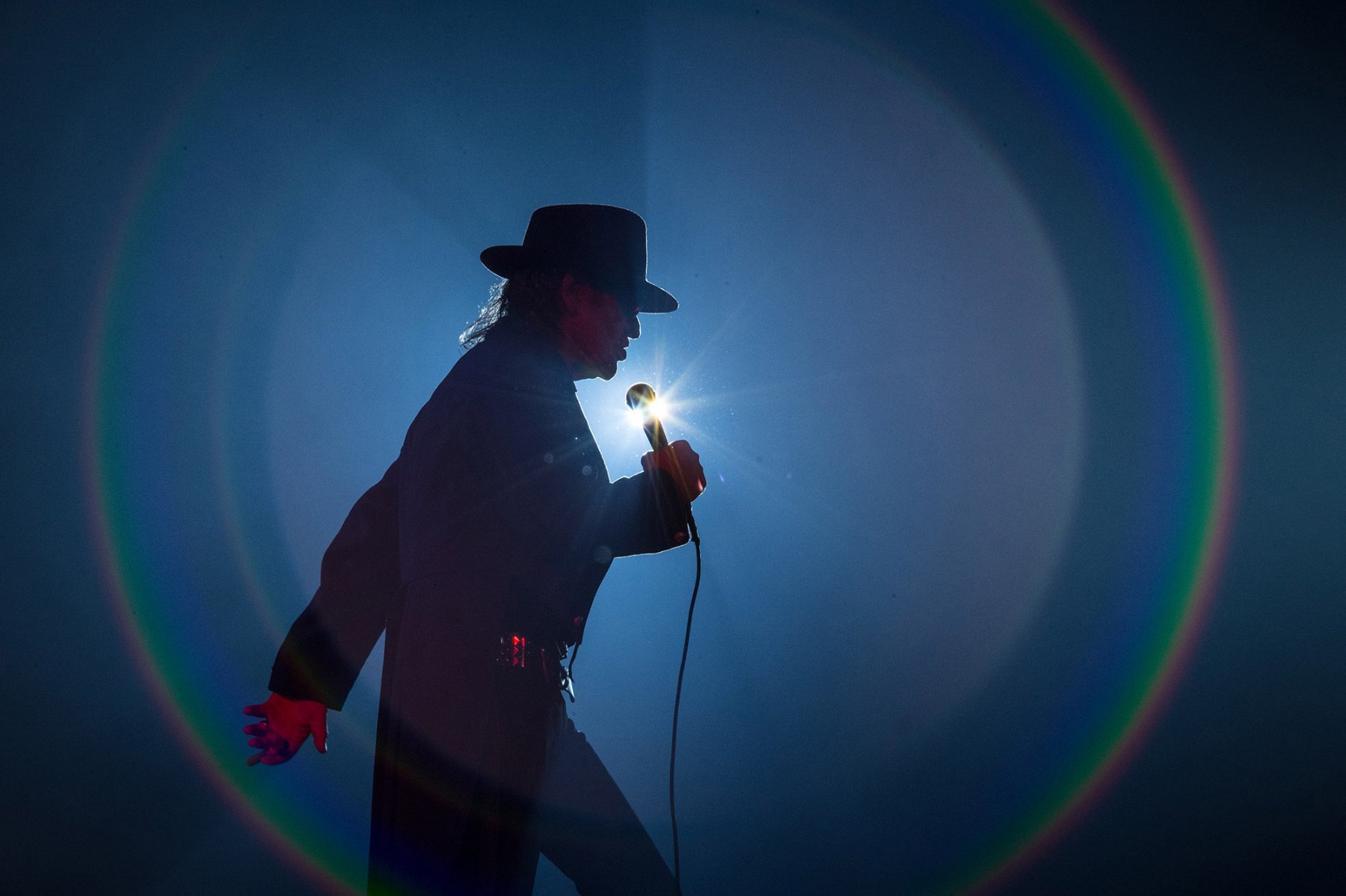 Udo Lindenberg singt bei der "Keine Panik !" Tour in der Frankfurter Festhalle. 